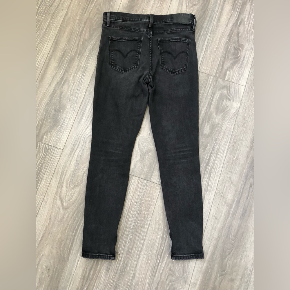 Levi’s 311 shaping skinny jeans denim pants stone washed black 27 - Picture 4 of 11
